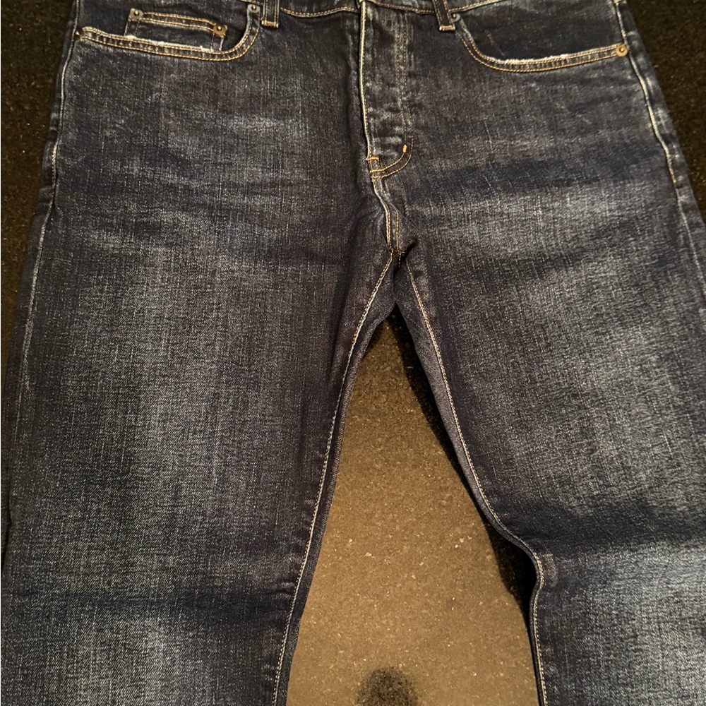 Saint Laurent Dark Blue Straight Jeans